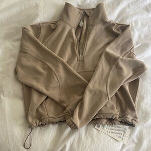 lululemon Brushed Softstreme Half Zip NWT